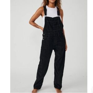 We the Free Ziggy Corduroy Black overalls Free people